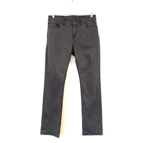 Rogue Gray Slim Fit Casual Chino Pants Lightweight Pockets Straight Leg Size 32 - Picture 8 of 9